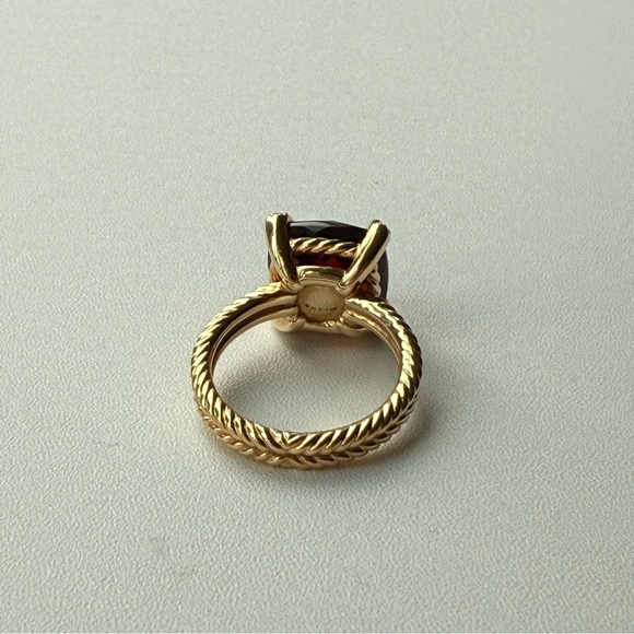 David Yurman 11MM Garnet Chatelaine Ring - Picture 6 of 10